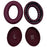 For Bose QuietComfort Ultra Protein Leather Headphone Ear Cushions with Mini Crowbar - Wine Red - 2