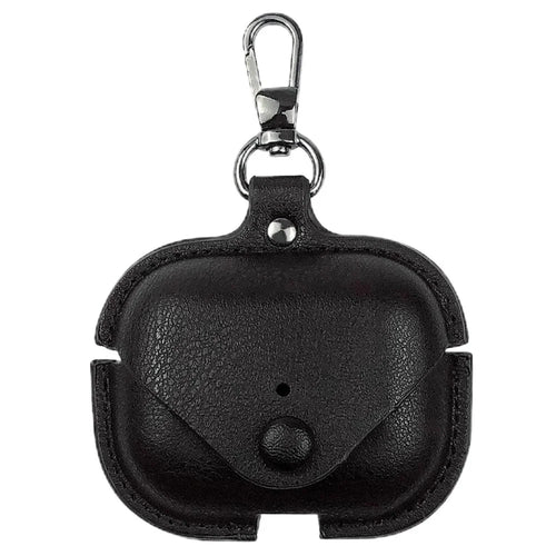 For AirPods Pro 3 Earphone Case Business Leather + PC Protective Cover - Black - 1