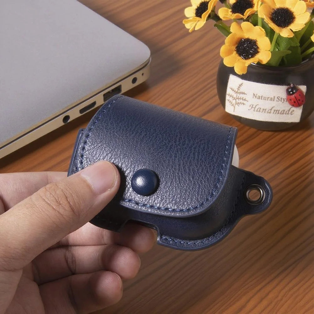 For AirPods Pro 3 Charging Case Cover Backpack Style Leather + PC Earbuds Protective Case - Black - 2