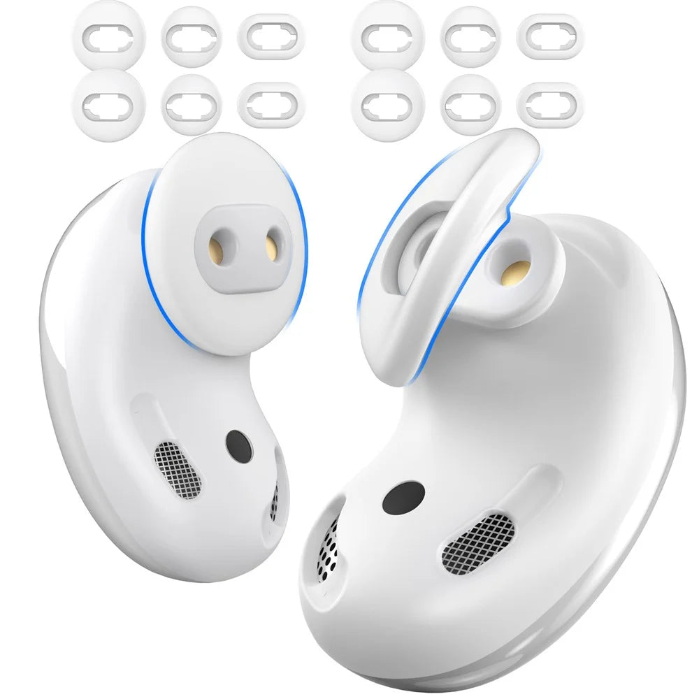AHASTYLE PT132 1 Pair For Samsung Galaxy Buds Live Silicone Ear Tips Replacement Earphone Caps - White / S - 5