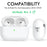 AHASTYLE CS14 For AirPods Pro 2 Silicone Case Earphone Protective Cover with Carabiner / Lanyard - White - 2