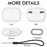 AHASTYLE CS14 For AirPods Pro 2 Silicone Case Earphone Protective Cover with Carabiner / Lanyard - White - 6