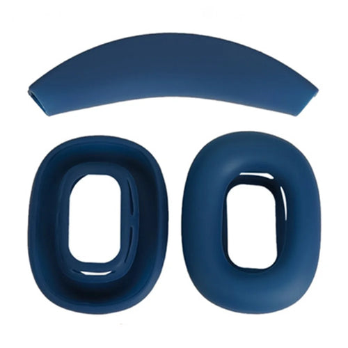 For Nothing Headphone (1) Headset Silicone Protective Case Set 2Pcs Earpad Cushion Cover + Headband Sleeve - Dark Blue - 1