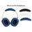 For Nothing Headphone (1) Headset Silicone Protective Case Set 2Pcs Earpad Cushion Cover + Headband Sleeve - Dark Blue - 7