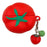 For Apple AirPods 4 Cute Tomato Shape Silicone Protective Case with Pendant Dust Proof Earphone Cover - 1