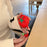 For Apple AirPods 4 Cute Tomato Shape Silicone Protective Case with Pendant Dust Proof Earphone Cover - 6
