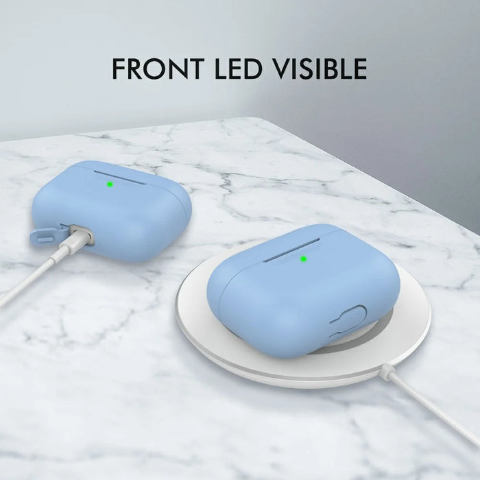 AHASTYLE PT-P3 For AirPods Pro Silicone Case Earphone Anti-Drop Protective Cover - Baby Blue - 3