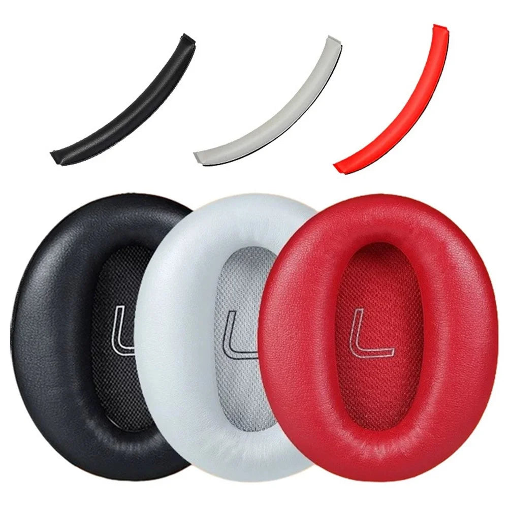For Edifier W820BT Headphones Protein Leather Earpads and Headband Cover Noise Isolating - Red - 5