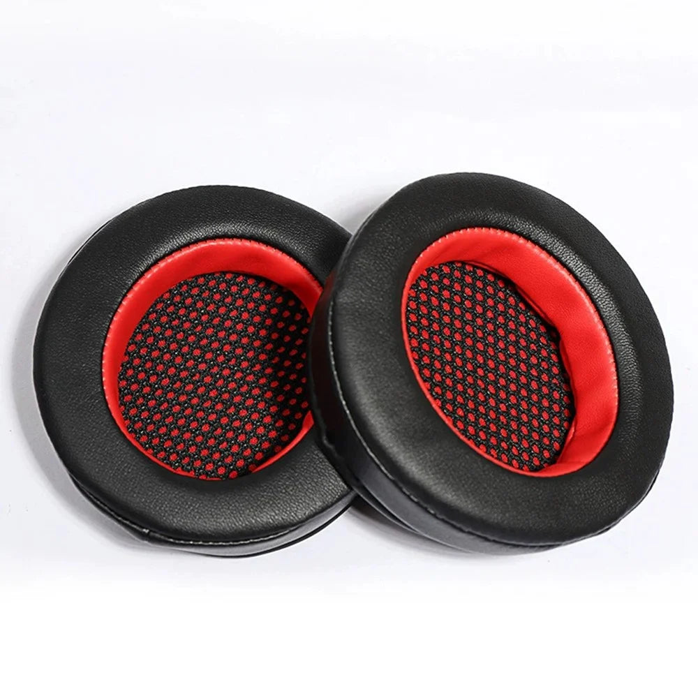 For Edifier HECATE G4 Headphones Protein Leather Ear Pads and Headband Cushion Noise Isolation - Black  /  Red - 2