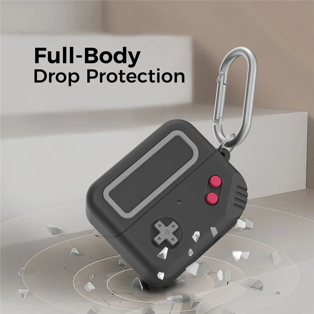 AHASTYLE JY19 For Samsung Galaxy Buds3 Pro / Buds3 Silicone Case Precise Cutouts Anti Drop Earphone Cover - Black - 4