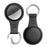 AHASTYLE WG38 For Apple AirTag TPU Protective Case Matte Finish Cover with Ring - Black - 1