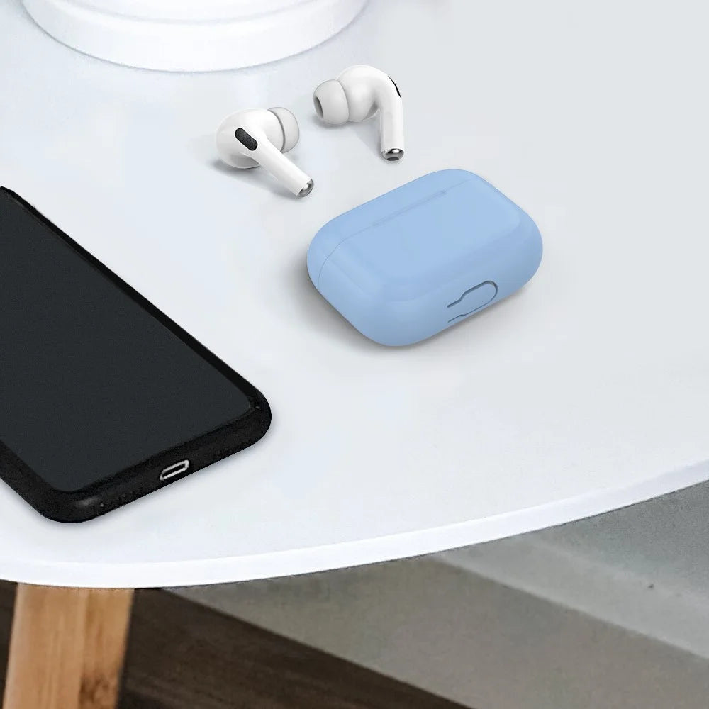 AHASTYLE PT-P2S Silicone Case for AirPods with Wireless Charging Case (2019) / AirPods with Charging Case (2019) / (2016) Separable Cover - Blue - 6