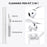 AHASTYLE WG174 For AirPods 4 Silicone Earphone Case Transparent Separable Protective Cover - White - 6