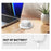 AHASTYLE PT196 For AirPods 4 Silicone Protective Case One Piece Design Earbuds Cover - White - 5