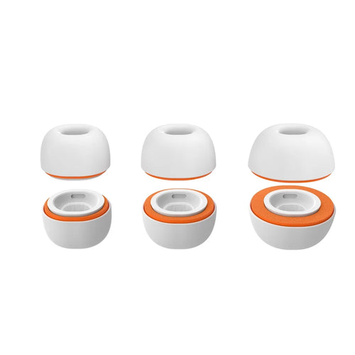 AHASTYLE WG181 3 Pairs For Apple AirPods Pro / Pro 2 Replacement Ear Tips Silicone Memory Foam Earbuds Caps - S + M + L - 1