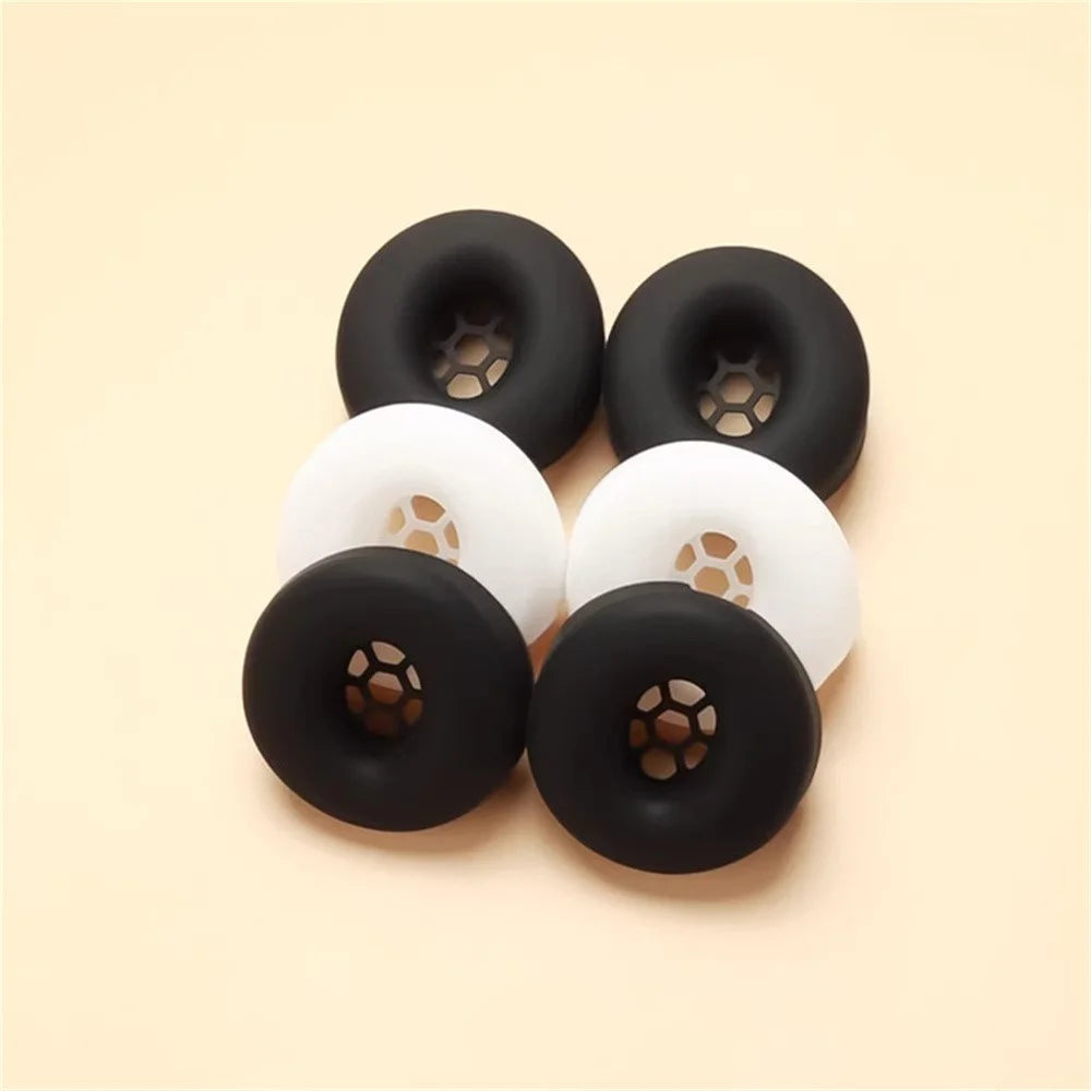 1 Pair Earpad Silicone Case For Beats Solo3 Headphones Ear Cushion Protective Cover - Black - 7