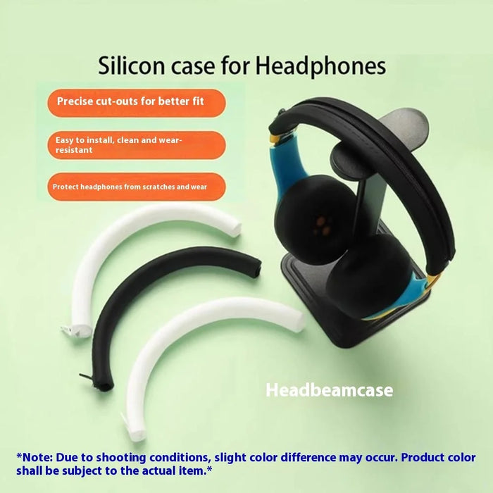 Silicone Headband For Beats Solo3 Headphones Protective Cushion Cover - Black - 2
