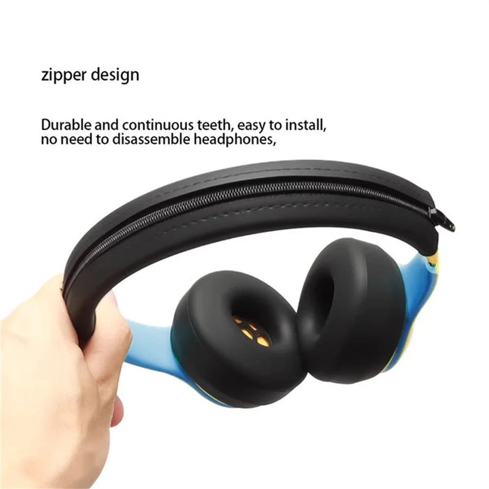 Silicone Headband For Beats Solo3 Headphones Protective Cushion Cover - Black - 4