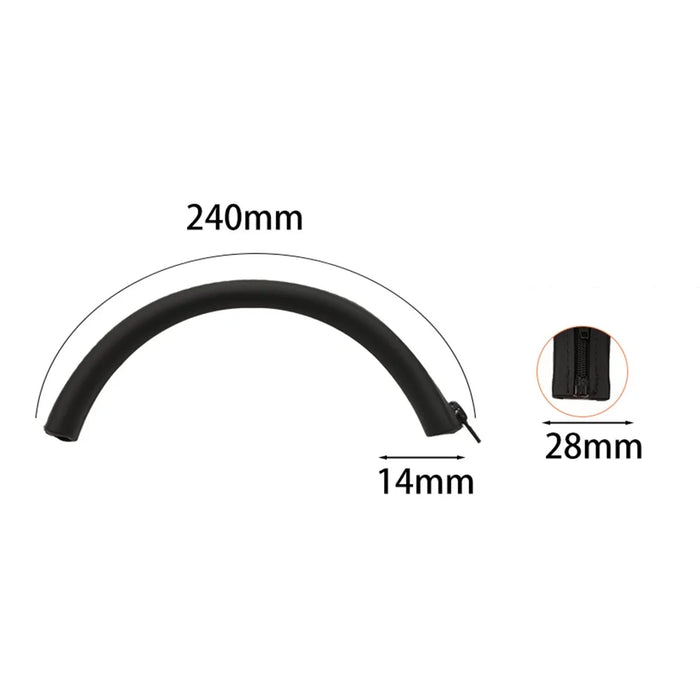 Silicone Headband For Beats Solo3 Headphones Protective Cushion Cover - Black - 7