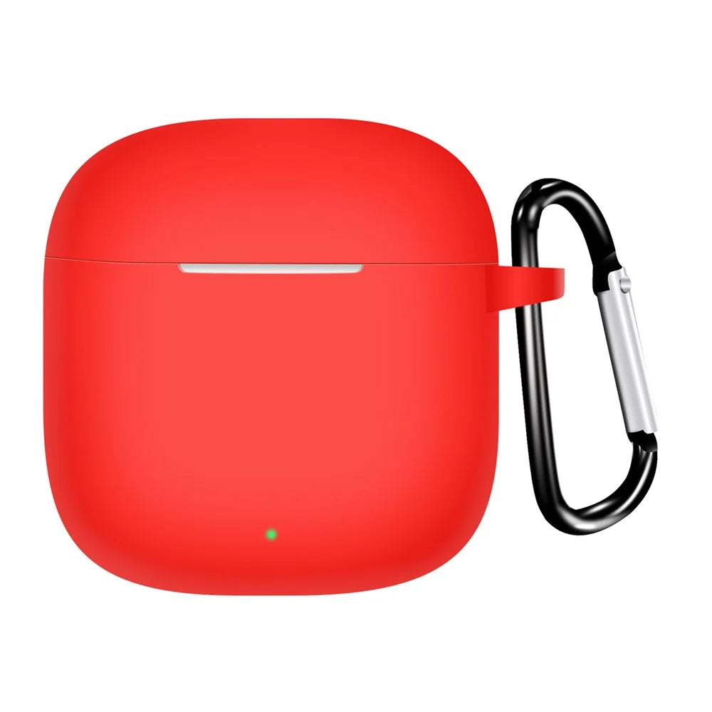For Huawei FreeBuds SE 3 Protective Case Bluetooth-Compatible Earphone Silicone Cover with Hook - Red - 1