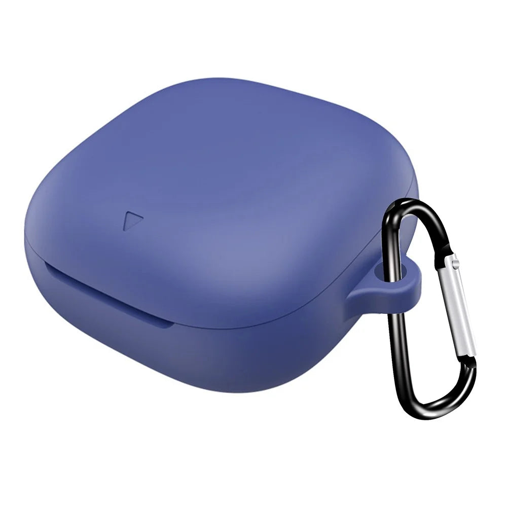 For Anker Soundcore Liberty 5 Protective Case Bluetooth-Compatible Earphone Silicone Cover with Hook - Dark Blue - 1