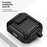 For AirPods Pro 3 TPU + PC Earphone Protective Case Earbud Charging Box Drop-Proof Cover with Carabiner - Red - 4