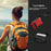 For AirPods Pro 3 TPU + PC Earphone Protective Case Earbud Charging Box Drop-Proof Cover with Carabiner - Red - 5