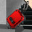 For AirPods Pro 3 Case TPU + PC Earbuds Protective Cover with Carabiner - Red - 5