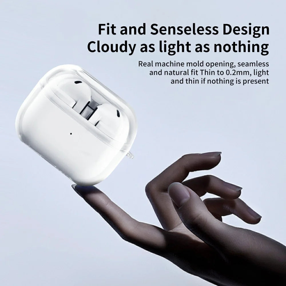 For Samsung Galaxy Buds3 FE Earphone Case Transparent PC Earbuds Protective Cover - 2