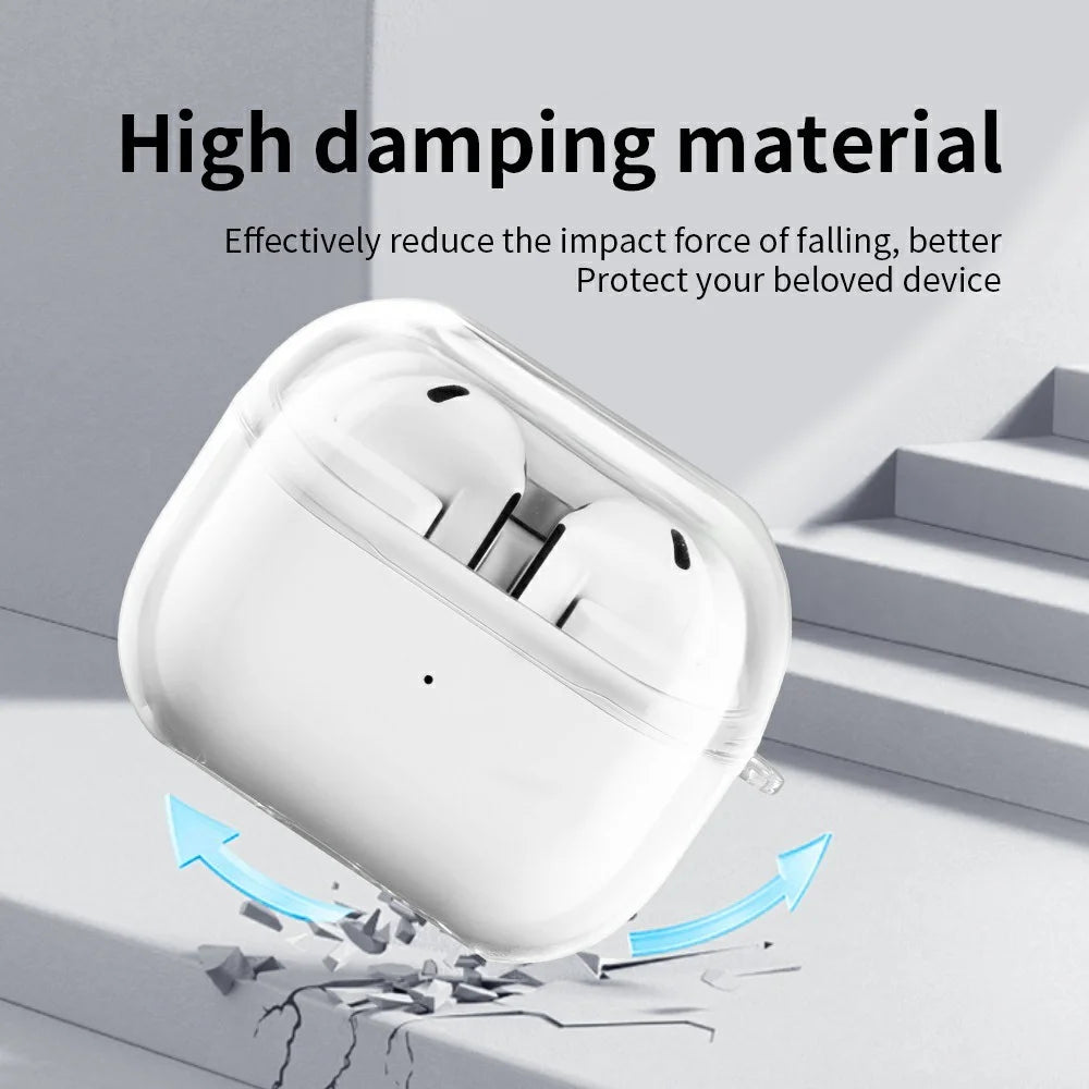 For Samsung Galaxy Buds3 FE Earphone Case Transparent PC Earbuds Protective Cover - 6