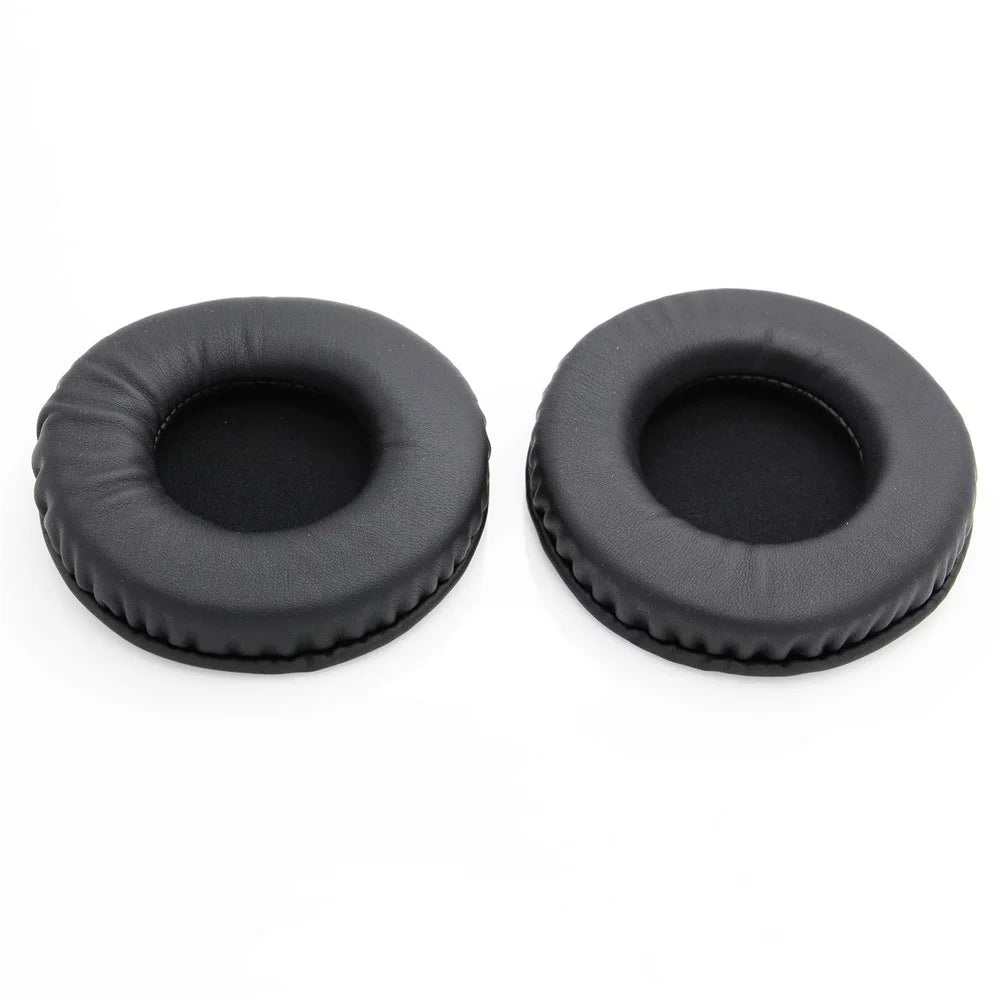 JZF-585 1 Pair Ear Pads for Audio-technica ATH-4900X / AD1000X / AD700X / AD500X Protein Leather Headphone Cushion Earpad - Black - 1