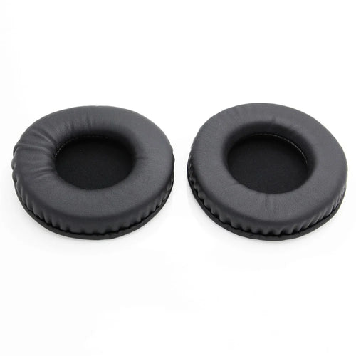 JZF-585 1 Pair Ear Pads for Audio-technica ATH-4900X / AD1000X / AD700X / AD500X Protein Leather Headphone Cushion Earpad - Black - 1