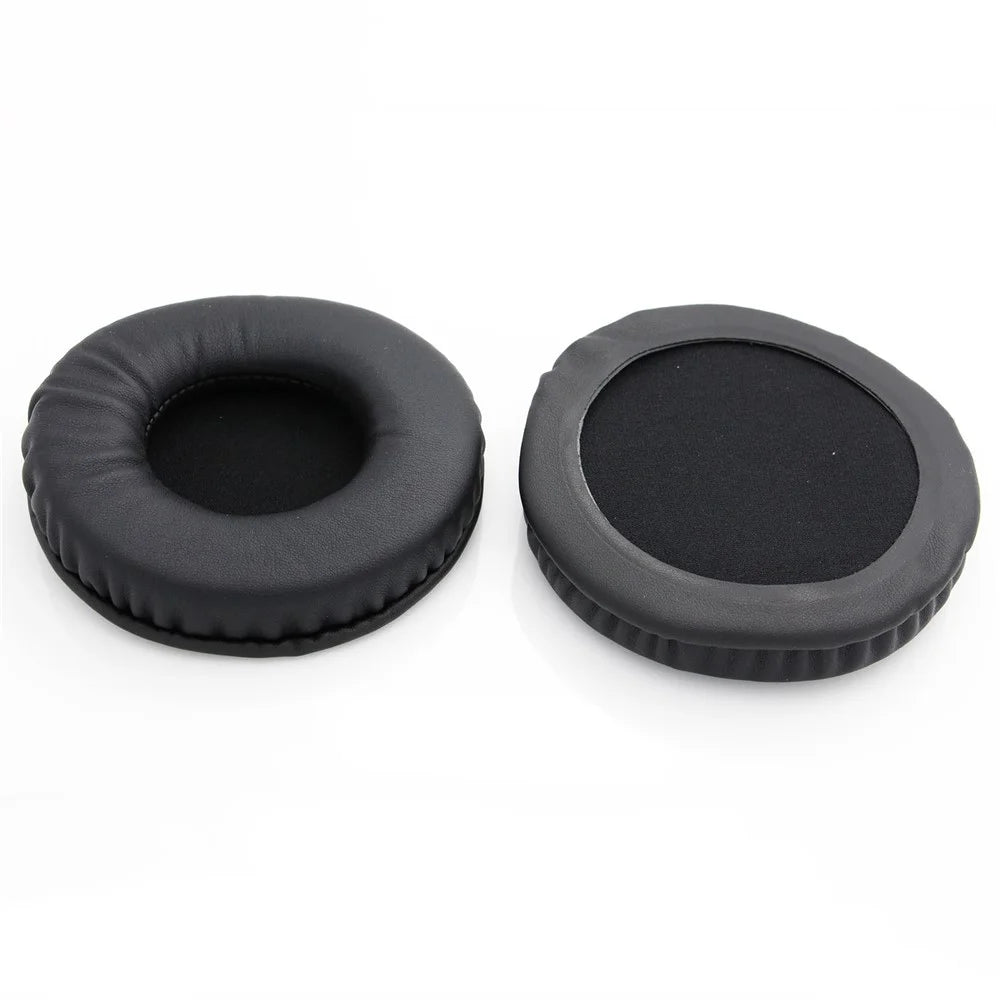 JZF-585 1 Pair Ear Pads for Audio-technica ATH-4900X / AD1000X / AD700X / AD500X Protein Leather Headphone Cushion Earpad - Black - 2