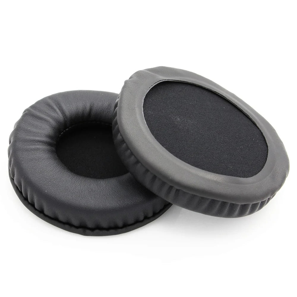 JZF-585 1 Pair Ear Pads for Audio-technica ATH-4900X / AD1000X / AD700X / AD500X Protein Leather Headphone Cushion Earpad - Black - 3