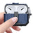 For AirPods Pro 3 TPU + PC Drop Proof Cover One-Click Open Earphone Case with Hook - Blue - 2