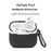 For Apple AirPods Pro 3 Earphone Case Anti Drop Silicone Protective Cover with Dust Plug - Red - 4