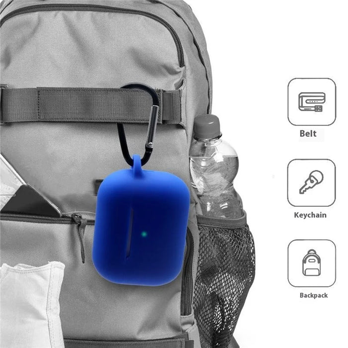 For Apple AirPods Pro 3 Earphone Case Anti Drop Silicone Protective Cover with Dust Plug - Red - 5