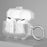 COTECI For AirPods Pro 3 Diamond Protective Case Anti Drop Locking PC Earbuds Cover with Metal Hook - Transparent - 1