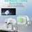 COTECI For AirPods Pro 3 Diamond Protective Case Anti Drop Locking PC Earbuds Cover with Metal Hook - Transparent - 3