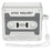 For AirPods Pro 3 Case Retro Cassette Tape Style Earphone Silicone Cover with Hand Strap - Light Grey - 1