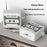 For AirPods Pro 3 Case Retro Cassette Tape Style Earphone Silicone Cover with Hand Strap - Light Grey - 3