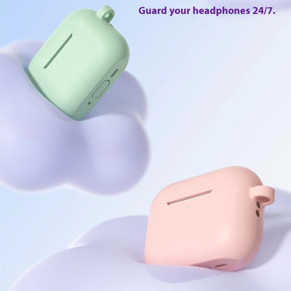 For AirPods Pro 3 Silicone Case Anti-scratch Earphone Protective Cover - Grey - 4
