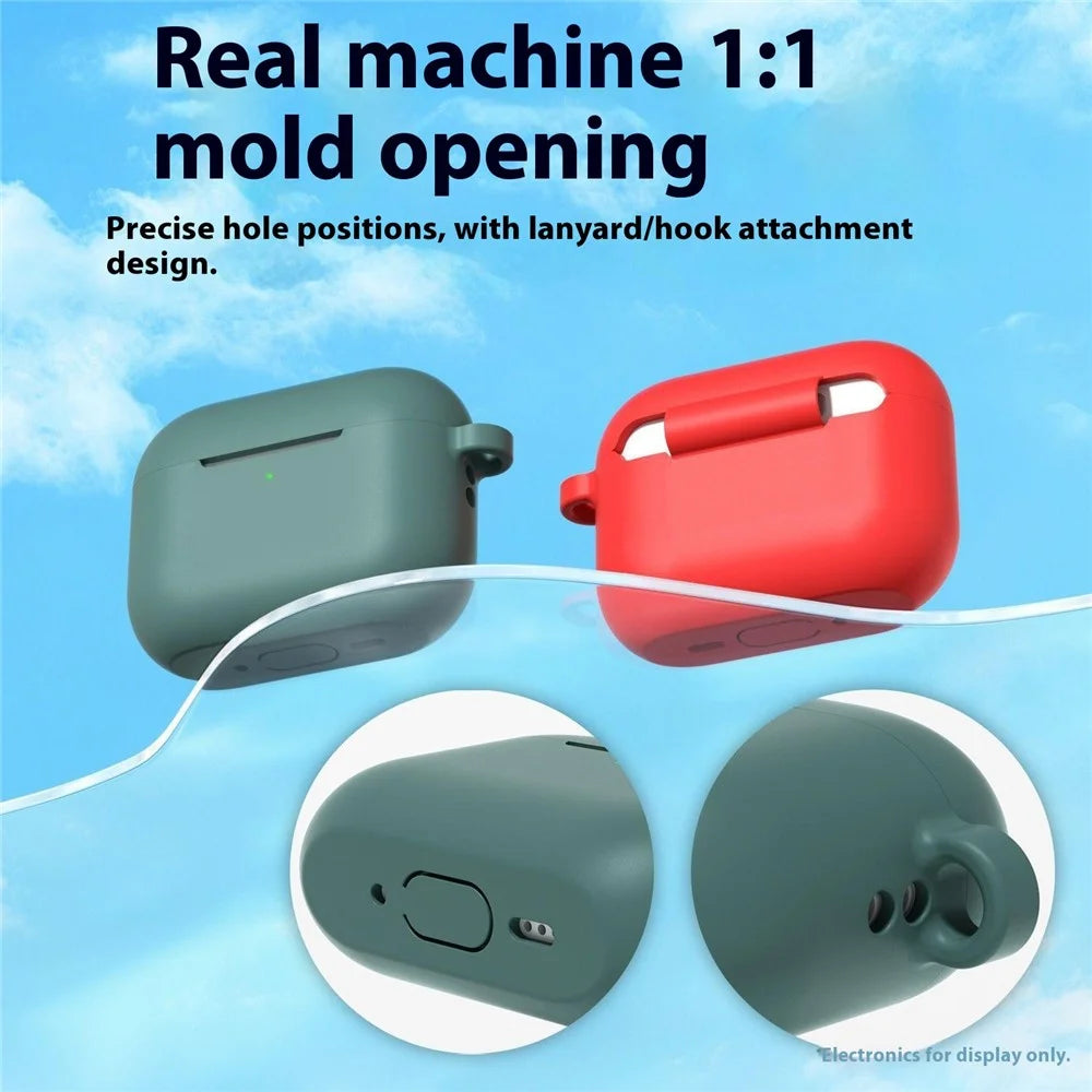 For AirPods Pro 3 Silicone Case Anti-scratch Earphone Protective Cover - Grey - 5