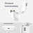 For AirPods Pro 3 Case Clear TPU Shockproof Earphone Protective Cover with Carabiner - 3