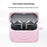 Silicone Case for Samsung Galaxy Buds3 FE / Buds3 Pro / Buds3 Wave Texture Earphone Protective Cover with Carabiner - Pink - 5