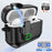 For AirPods 4 Earbuds Case One-Press Open TPU + PC Earphone Protective Cover with Carabiner - Solid Black - 4