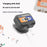 For AirPods 4 Silicone Case Retro Cassette Style Earphone Protective Cover with Strap - Yellow + Blue - 3
