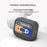 For AirPods 4 Silicone Case Retro Cassette Style Earphone Protective Cover with Strap - Yellow + Blue - 4