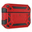 For AirPods Pro 3 Case TPU + PC Earphone Protective Cover with Carabiner - Red - 1