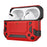 For AirPods Pro 3 Case TPU + PC Earphone Protective Cover with Carabiner - Red - 2